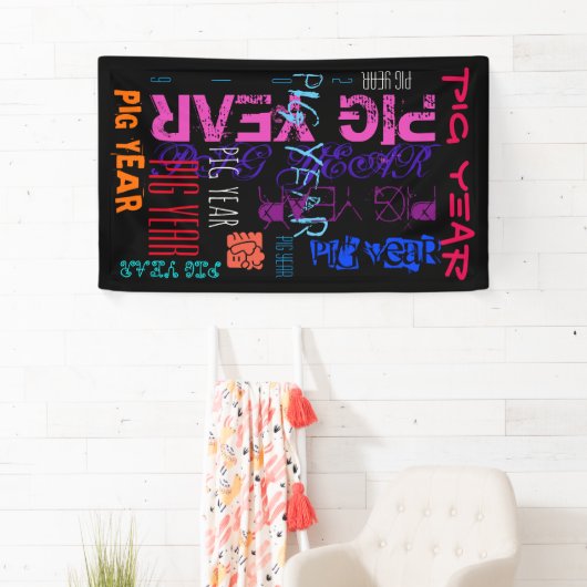 Herhalend Varkenspad Jaar 2019 Verticale Banner (Insitu)