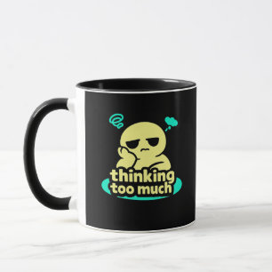 Herhalende Gedachten – Cute Overdenking Coffee Mok