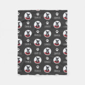 Herhalende Hond Kat Huisdier Naam & Foto Fleece De (Voorkant)