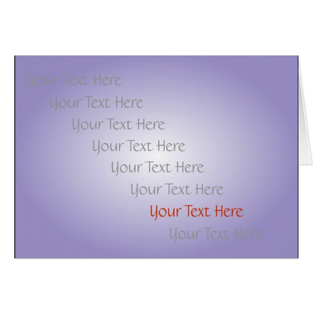 Herhalende tekstkaart (Voorkant Horizontaal)