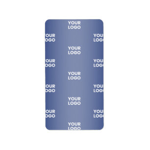 Herhalende zakelijke Logo Navy Blue Gradient Etiket