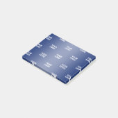Herhalende zakelijke Logo | Navy Blue Gradient Post-it® Notes (Schuin)