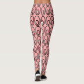 Herhalende zalmovalen leggings (Achterkant)