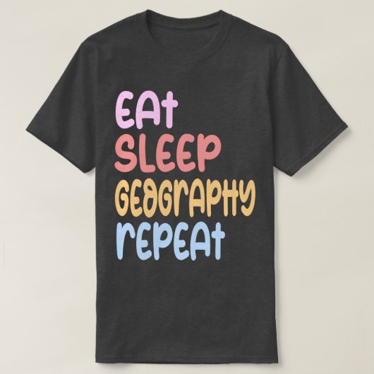 Herhaling Geografie T-shirt (Design voorkant)