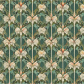 Herhaling van botanische patronen sticker (Voorkant)