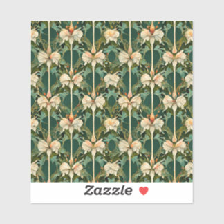 Herhaling van botanische patronen sticker