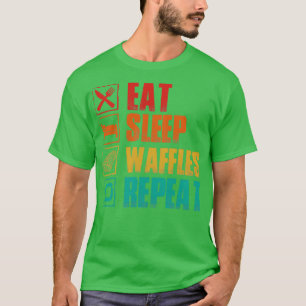 Herhaling van de slaapwafel t-shirt
