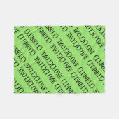 Herhaling van het spiegelpatroon van Orphan Black Fleece Deken (Voorkant (Horizontaal))