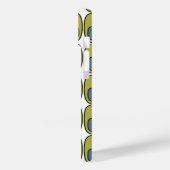 Herhaling van Olijfgroene en grijze ovalen Case-Mate iPhone Case (Achterkant / Links)