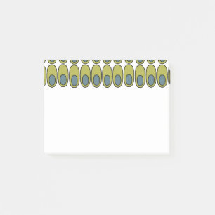 Herhaling van Olijfgroene en grijze ovalen Post-it® Notes