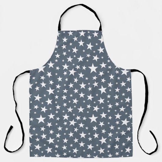 Herhaling van Star Pattern All-Over Print Schort (Voorkant)