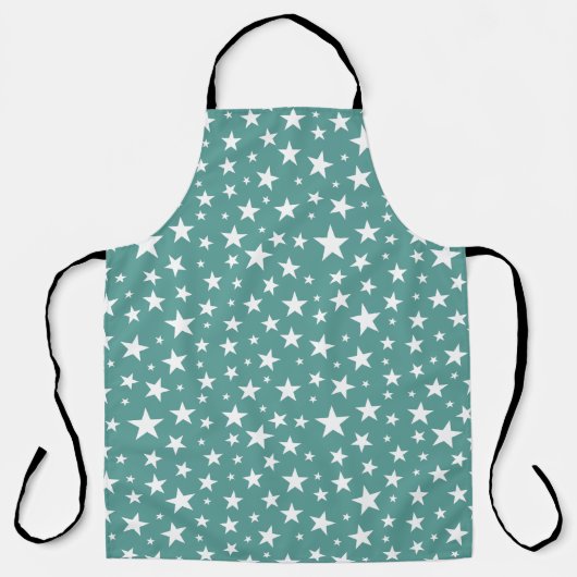 Herhaling van Star Pattern All-Over Print Schort (Voorkant)