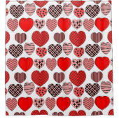 Herhalingsharten Douchegordijn (Voorkant)