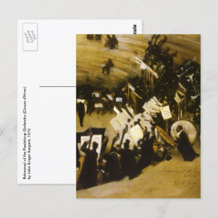 Herhoorzitting Pasdeloup Orchestra door JS Sargent Briefkaart