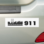 Herinner 911 Bumpersticker (Op auto)