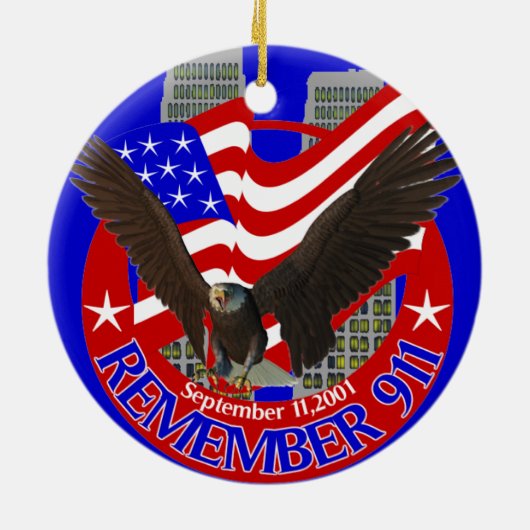 Herinner 911 Ornament (Achterkant)