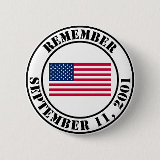 Herinner 9/11 ronde button 5,7 cm
