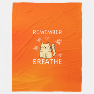 Herinner aan Breathe Fleece Deken