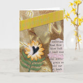 Herinner ATC reproductieart. Kaart (Gele Bloem)