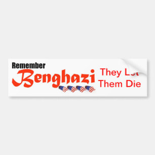Herinner Benghazi Bumpersticker