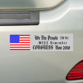 Herinner Congres November 2010 Bumpersticker (Op auto)