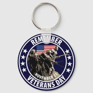 Herinner de Dag van Veteranen Sleutelhanger