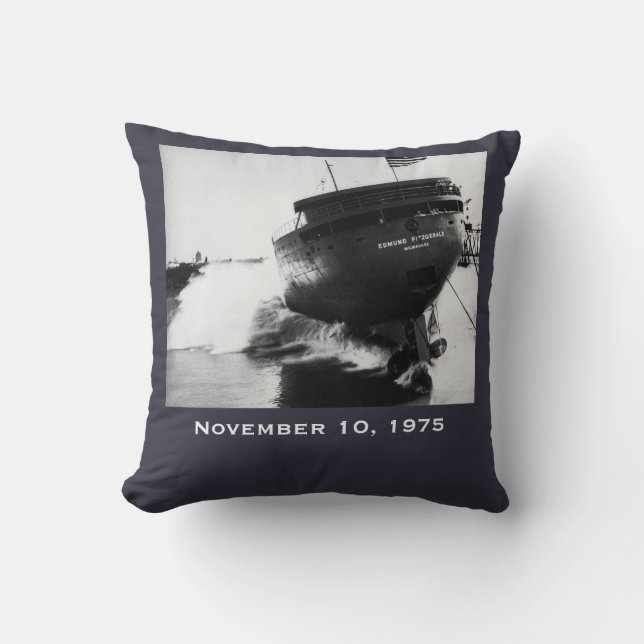 Herinner de Edmund Fitzgerald Kussen (Voorkant)