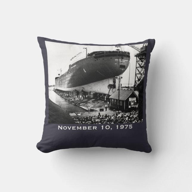 Herinner de Edmund Fitzgerald Kussen (Voorkant)