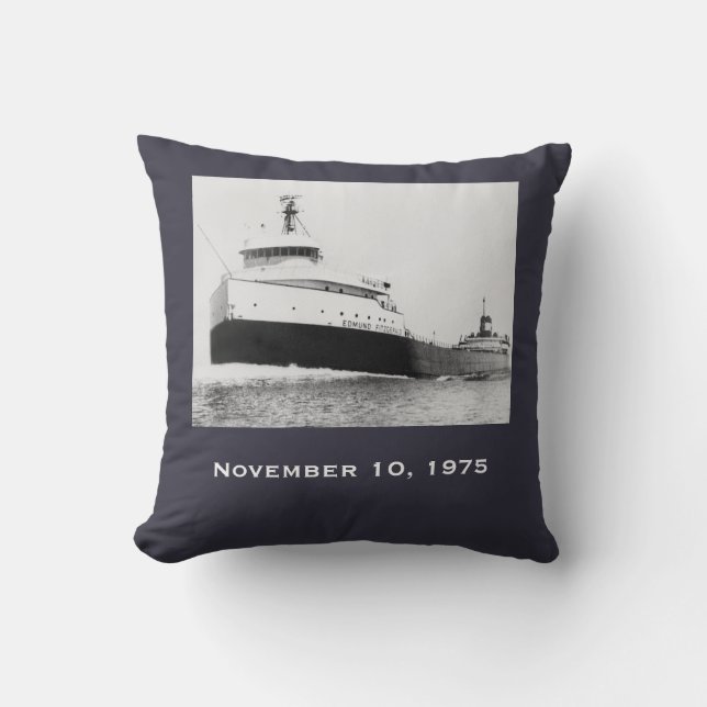 Herinner de Edmund Fitzgerald Kussen (Voorkant)