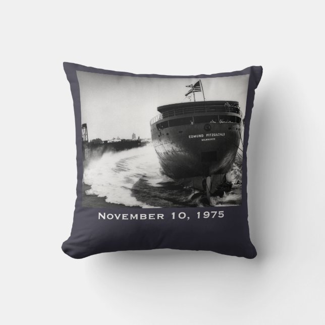 Herinner de Edmund Fitzgerald Kussen (Voorkant)
