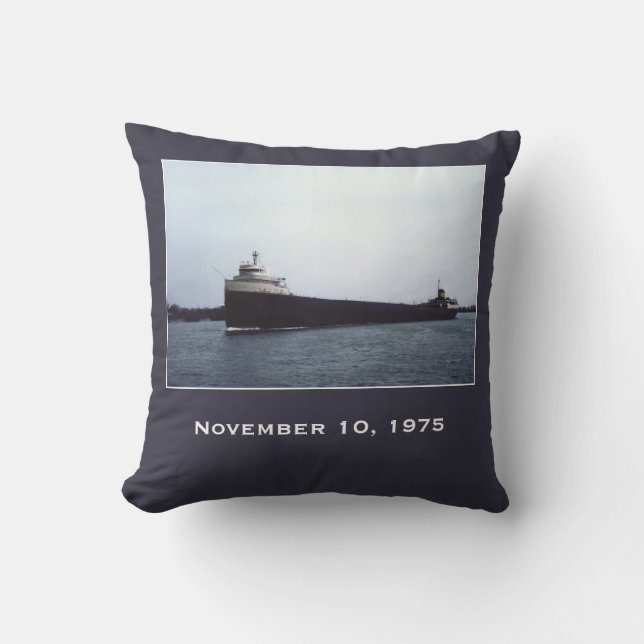 Herinner de Edmund Fitzgerald Kussen (Voorkant)