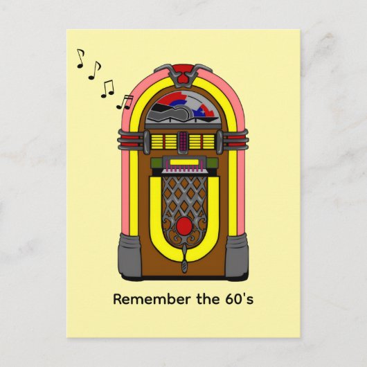 Herinner de jaren '60 briefkaart (Voorkant)