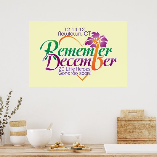 Herinner December Poster (Keuken)