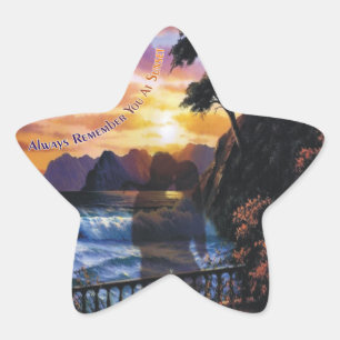 herinner je altijd bij suns Star Stickers