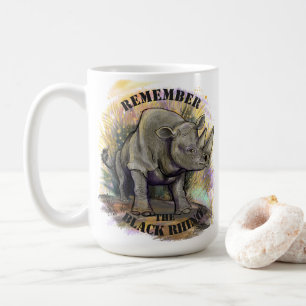 Herinner je Black Rhino Koffiemok