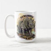 Herinner je Black Rhino Koffiemok (Links)