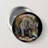 Herinner je Black Rhino Ronde Button 7,6 Cm (Voorkant /achterkant)