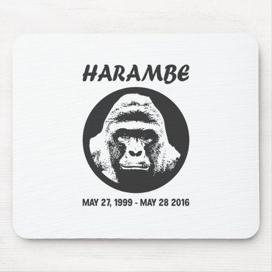Herinner je Harambe Muismat (Voorkant)