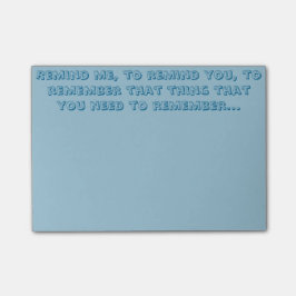 Herinner je je opmerkingen na deze advertentie post-it® notes