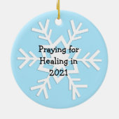 Herinner je Kerstmis 2020 Etnische Kerstman in het Keramisch Ornament (Achterkant)