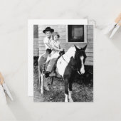 Herinner je Ponyritfoto's Kaart (Voorkant / Achterkant in situ)