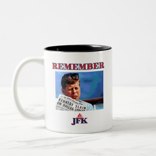 HERINNER JFK TWEEKLEURIGE KOFFIEMOK (Links)