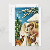 Herinner Kerstmis Feestdagenkaart (Voorkant / Achterkant)