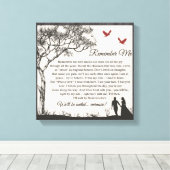 Herinner me canvas afdruk (Insitu (Houten vloer))