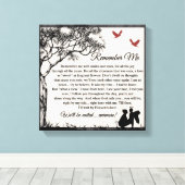 Herinner me canvas afdruk (Insitu (Houten vloer))