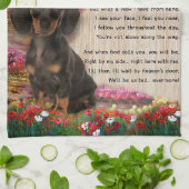 Herinner me Dachshund Theedoek (Gevouwen)