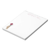 Herinner me de hand van Red Rose Notitieblok (Gedraaid)