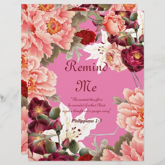 Herinner me Gepersonaliseerd Papier (Voorkant / Achterkant)