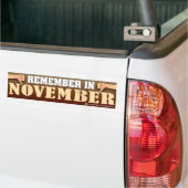 Herinner me in de Bumpersticker van November (Op Truck)