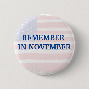 Herinner me in November Ronde Button 5,7 Cm